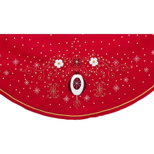 Bucilla 43" Felt Applique Tree Skirt Kit Holiday Elegance Buddly Crafts