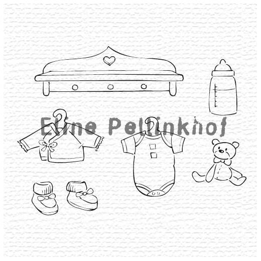 Eline's Digital Stamps Baby Clothes Buddly Crafts