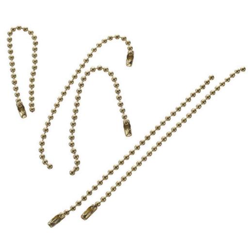 Darice 4" Brass Ball Chain & Connectors 28pcs Gold Colour Buddly Crafts