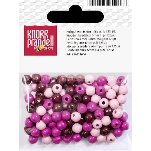Knorr Prandell Ø 6mm Painted Round Beech Wood Beads Mix 125pcs - Picture 12 of 21