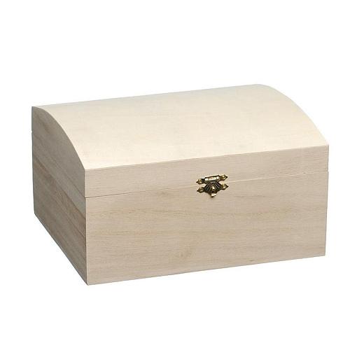 Knorr Prandell Bare Wood Rounded Top Treasure Chest 19x12cm Medium