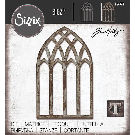 Sizzix Bigz Die by Tim Holtz - Cathedral Window 664974