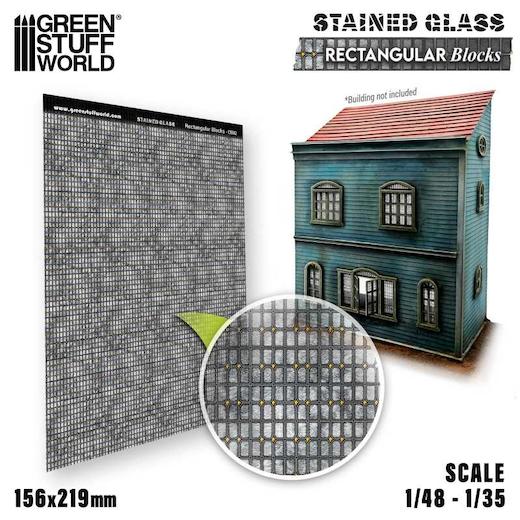 Green Stuff World Miniature Stained Glass Acetate Scale 1/48 - 1/35 ...