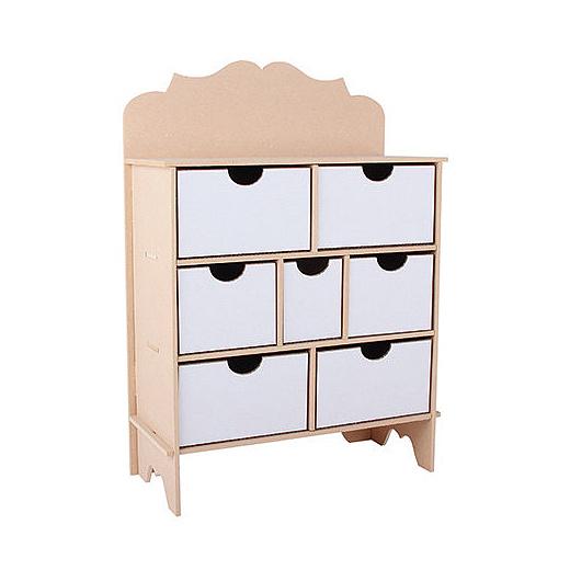 Pronty MDF Chest of Drawers - Scroll #370 Buddly Crafts
