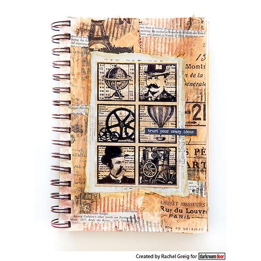 Darkroom Door Collage Cling Rubber Stamp - DDCS030 Steampunk Squares ...