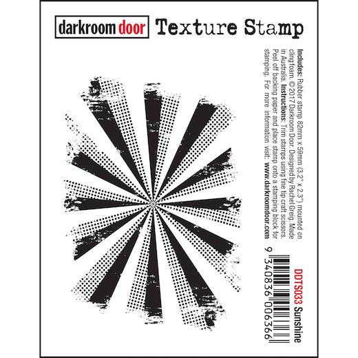 Darkroom Door Texture Cling Rubber Stamp - DDTS033 Sunshine