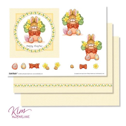 Kim's Print & Craft 3D Decoupage Easter Bunny Buddly Crafts