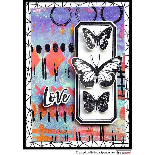 Darkroom Door Cling Rubber Stamps Set DDRS174 Grunge Marks Buddly