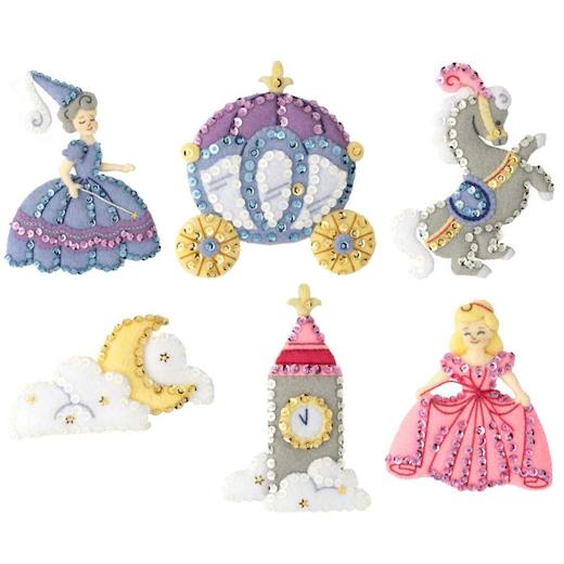 Bucilla Felt Ornaments Applique Kit Set Of 6-Cats In Ugly Sweaters A2 14291065
