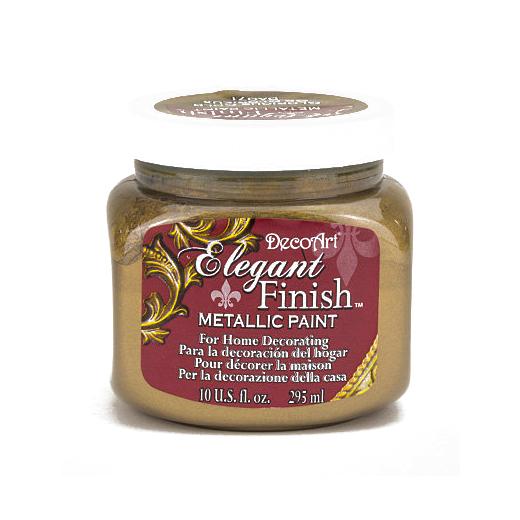 DecoArt Elegant Finish Metallic Paint 295ml (10oz) - Glorious Gold ...