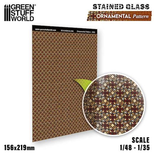 Green Stuff World Miniature Stained Glass Acetate Scale 1/48 - 1/35 ...