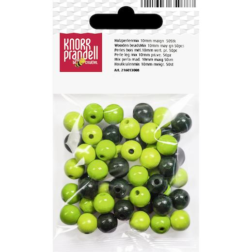 Knorr Prandell Ø 10mm Painted Round Beech Wood Beads Mix 50pcs - Picture 8 of 19