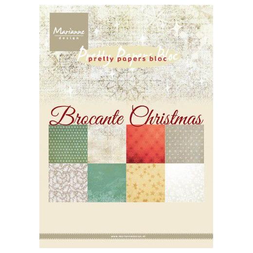 Marianne Design A5 Pretty Papers Bloc 32pcs - Brocante Christmas PK9171 ...