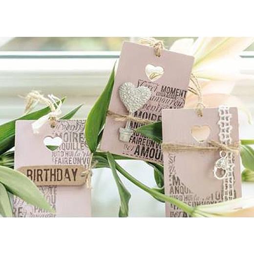 Pronty MDF Bare Wood Tags 3pcs