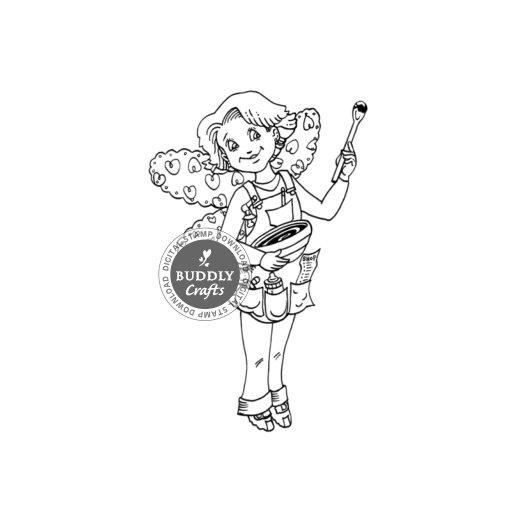 Picture Kitchen Studio Digital Stamp Mummy Fairy Buddly Crafts