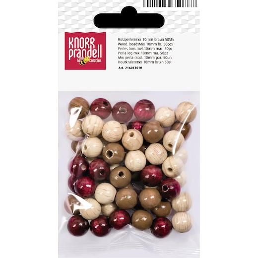 Knorr Prandell Ø 10mm Painted Round Beech Wood Beads Mix 50pcs - Picture 4 of 19