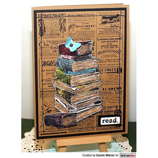 Darkroom Door Background Cling Rubber Stamp DDBS032 Gazette Buddly