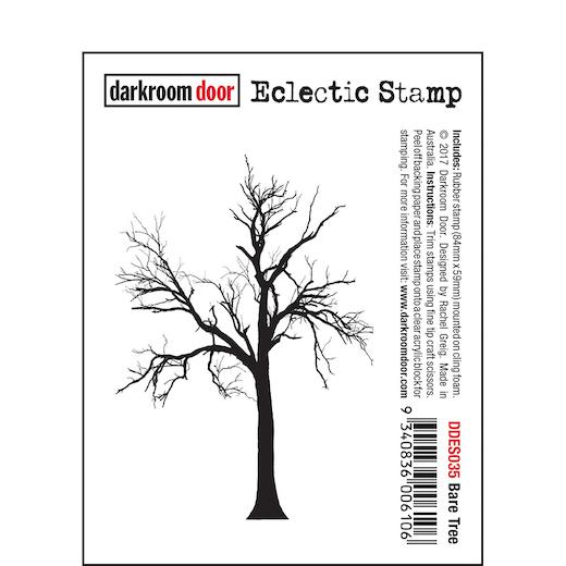 Darkroom Door Eclectic Cling Rubber Stamp DDES035 Bare Tree