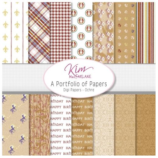 Kims Digi Papers A Portfolio Of Papers Ochre Buddly Crafts 3387