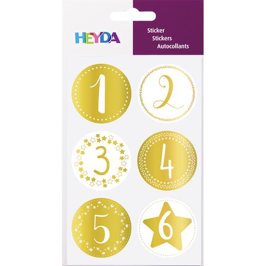 Pegatinas Heyda Ø 40 mm números de Adviento 24 un. - Imagen 5 de 10