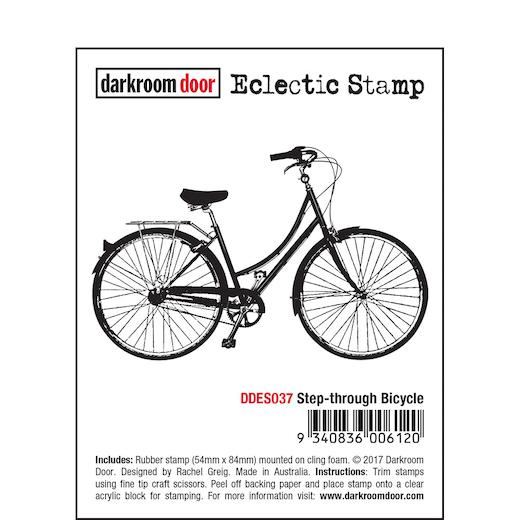 Darkroom Door Eclectic Cling Rubber Stamp DDES037 Step through