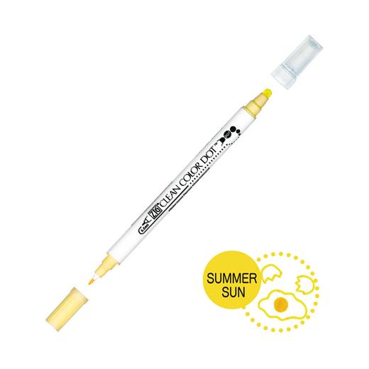 Penna pennarello Kuretake ZIG Clean Color Dot doppia punta - Foto 71 di 73