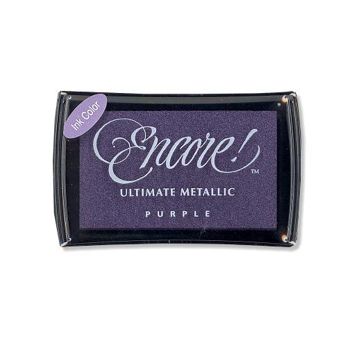 Tsukineko Encore Ultimate Metallic Ink Pad Large - Purple | Buddly Crafts