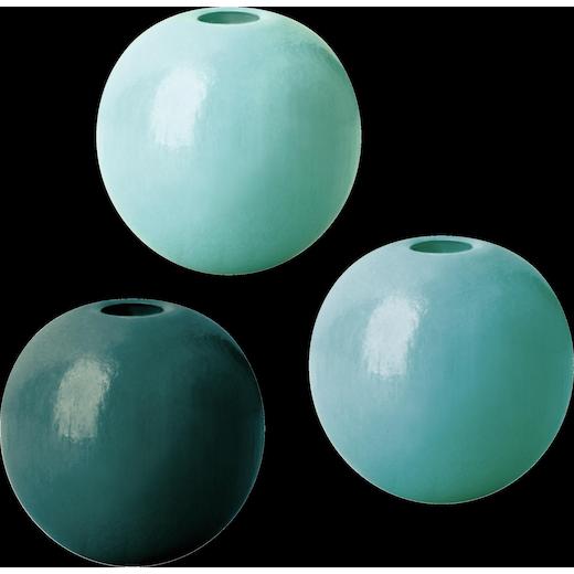 Knorr Prandell Ø 15mm Painted Round Beech Wood Beads Mix 15pcs - Picture 17 of 21