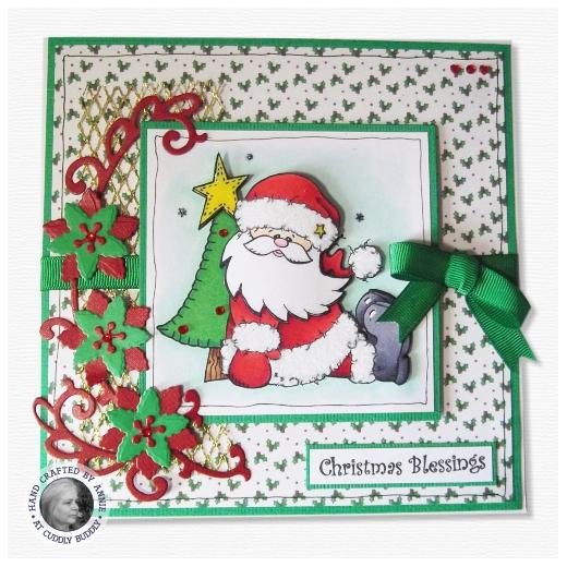 Kim's Digital Stamp - Santa Sitting | Buddly Crafts