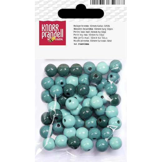 Knorr Prandell Ø 10mm Painted Round Beech Wood Beads Mix 50pcs - Picture 14 of 19
