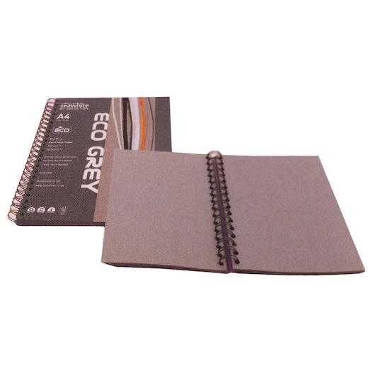 Seawhite 140gsm Corn Crush Eco Grey A4 Wire Bound Sketchbook Buddly
