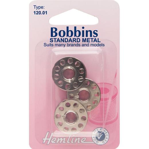 Hemline Sewing Machine Metal Bobbins 3pcs - Picture 2 of 3