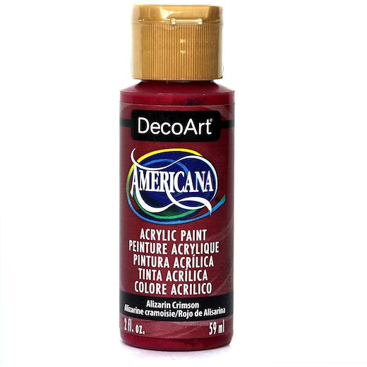 DecoArt Americana Acrylic Paint - True Red, 2 oz