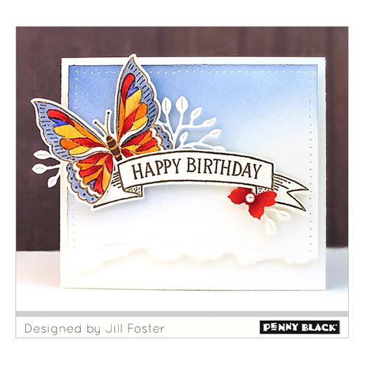 Penny Black Clear Stamps Butterfly Garden 30558 Buddly Crafts
