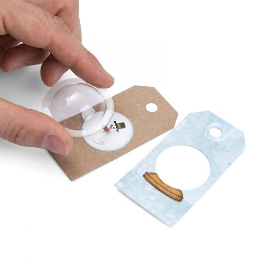 Sizzix Dimensional Shaker Domes By Tim Holtz 12pcs Clear Ø 1.25