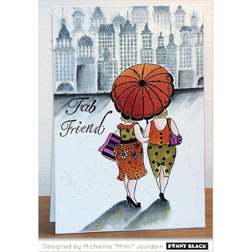 Penny Black Cling Rubber Stamps Fab Friend 40429 Buddly Crafts