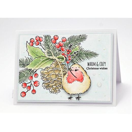 Penny Black Cling Rubber Stamps Pinecone Poetry 40865 Buddly Crafts