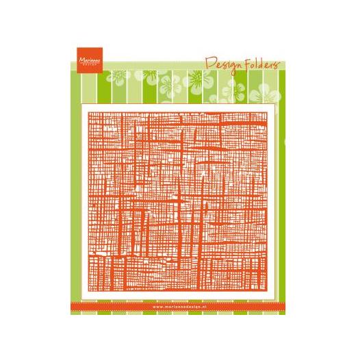 Marianne Design Embossing Folder Linen DF3453 Buddly Crafts
