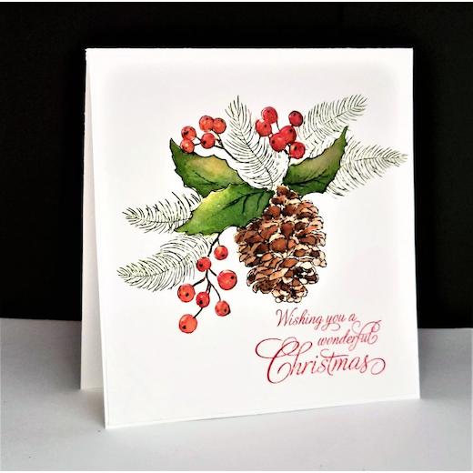 Penny Black Cling Rubber Stamps Pinecone Poetry 40865 Buddly Crafts