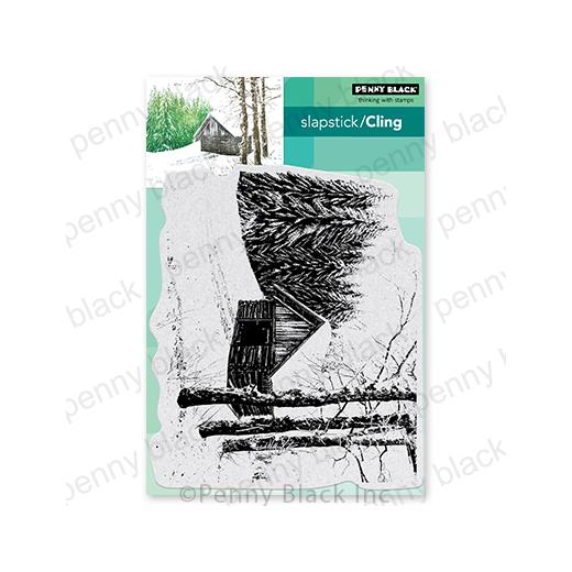 Penny Black Landscape Cling Stamp - Perfect For Card Making And Scrapbooking
