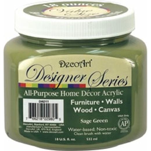 DecoArt Designer Series Acrylic Paint 532ml (18oz) Sage Green