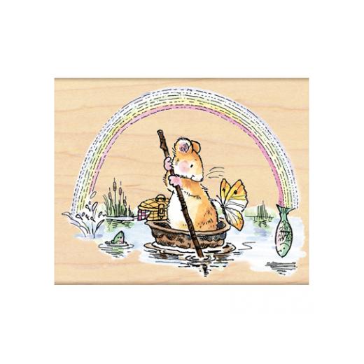 Penny Black Wood Mounted Rubber Stamp Fish Are Jumpin 4252K