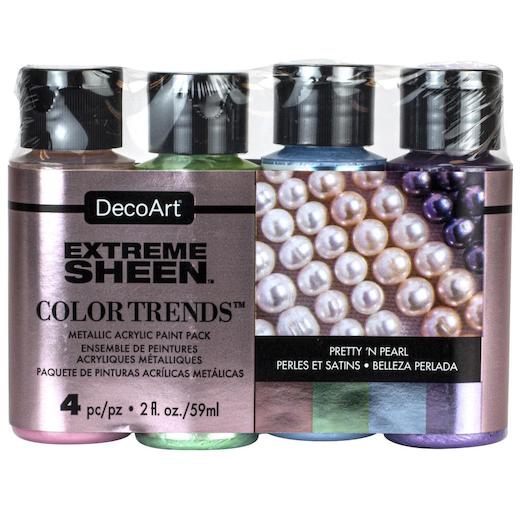 DecoArt Americana Extreme Sheen Acrylic Paints Value Pack 4pcs Pretty