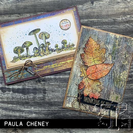 Tim Holtz Cling Rubber Stamps Pressed Foliage CMS376 Buddly Crafts