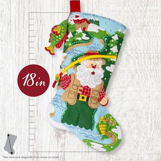 Kit Bas De Noël Bucilla Vintage - Scènes De Fêtes 84302 - 18 Pouces - Neuf Sous Blister