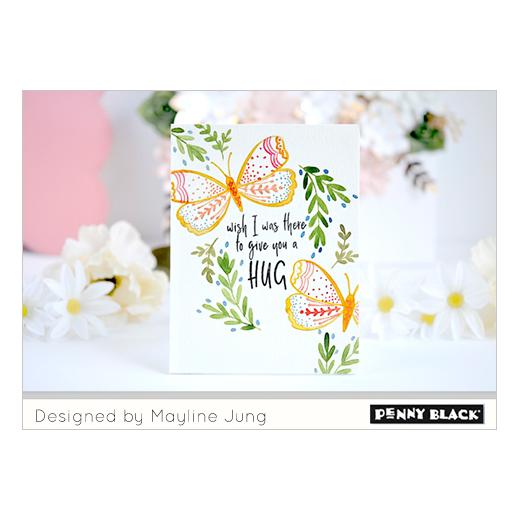 Penny Black Clear Stamps Butterfly Garden 30558 Buddly Crafts