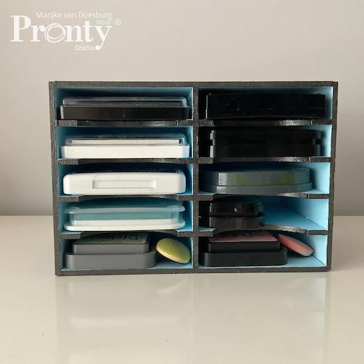 Pronty MDF Crafts Storage Kit - Basic Ink Storage Box 220 x 150 x 130mm ...