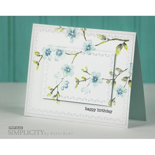 Blissful Penny Black Decorative Rubber Stamps