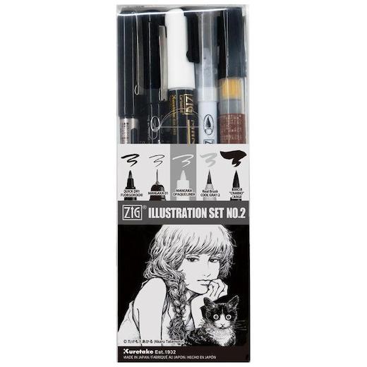 Kuretake Zig Cartoonist Horse & Goat Hair Menso Brush Fine