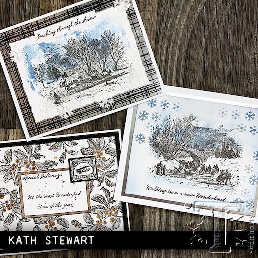 Tim Holtz Cling Rubber Stamps Scenic Holiday CMS391 Buddly Crafts